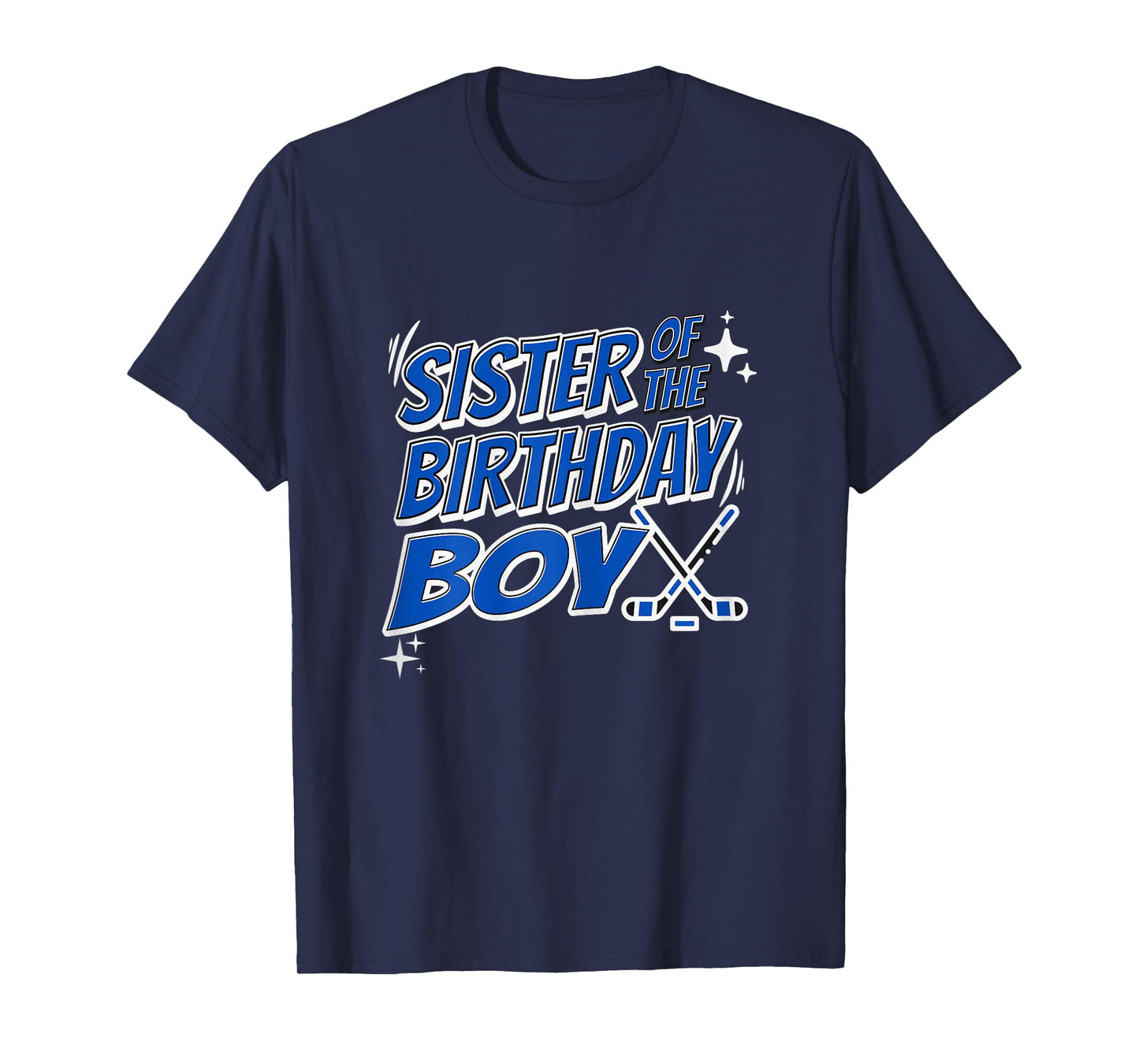 Sister Of The Birthday Boy Hockey Matching Sibling Fun Party T-Shirt