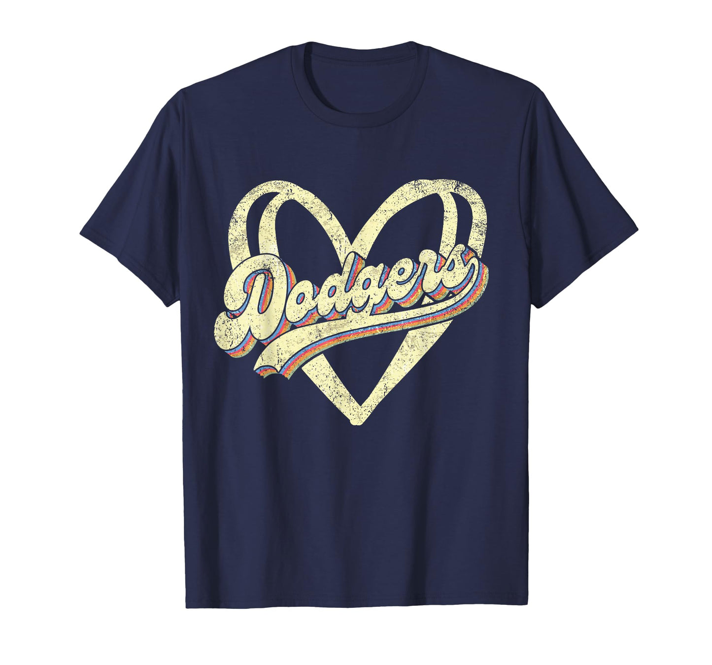 Dodgers Name Retro Vintage First Name Dodgers Lover Usa Flag T-Shirt