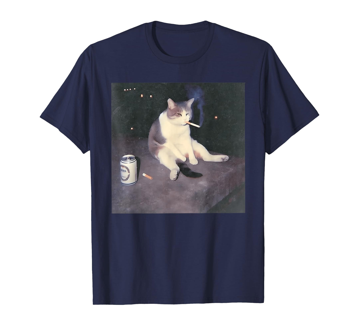 Funny Smoking Cat Meme T-Shirt