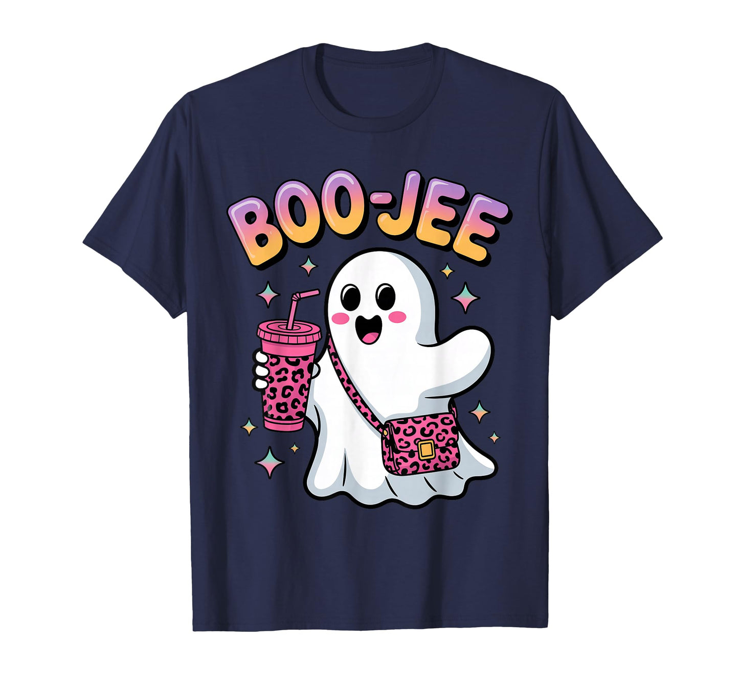 Cute Boo-JEE Ghost Halloween Costume Spooky Season Kids Boys T-Shirt