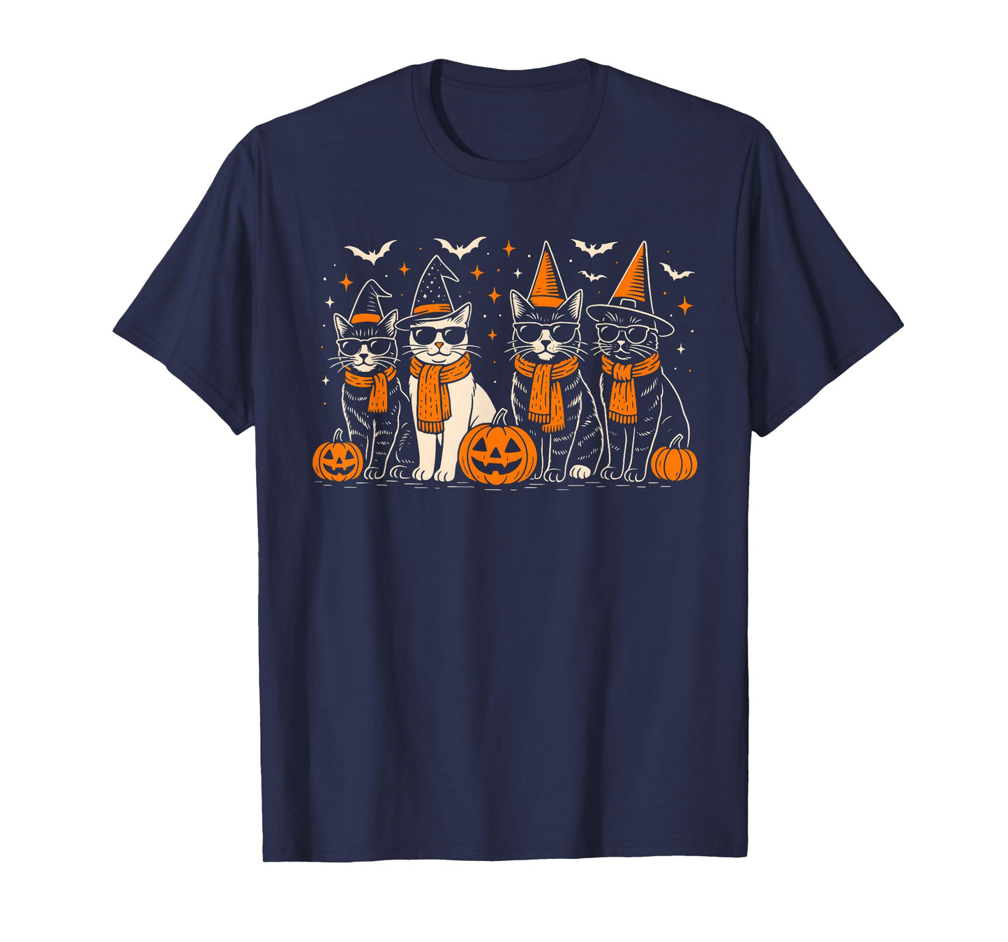 Halloween Cat Mom Minimalist T-Shirt
