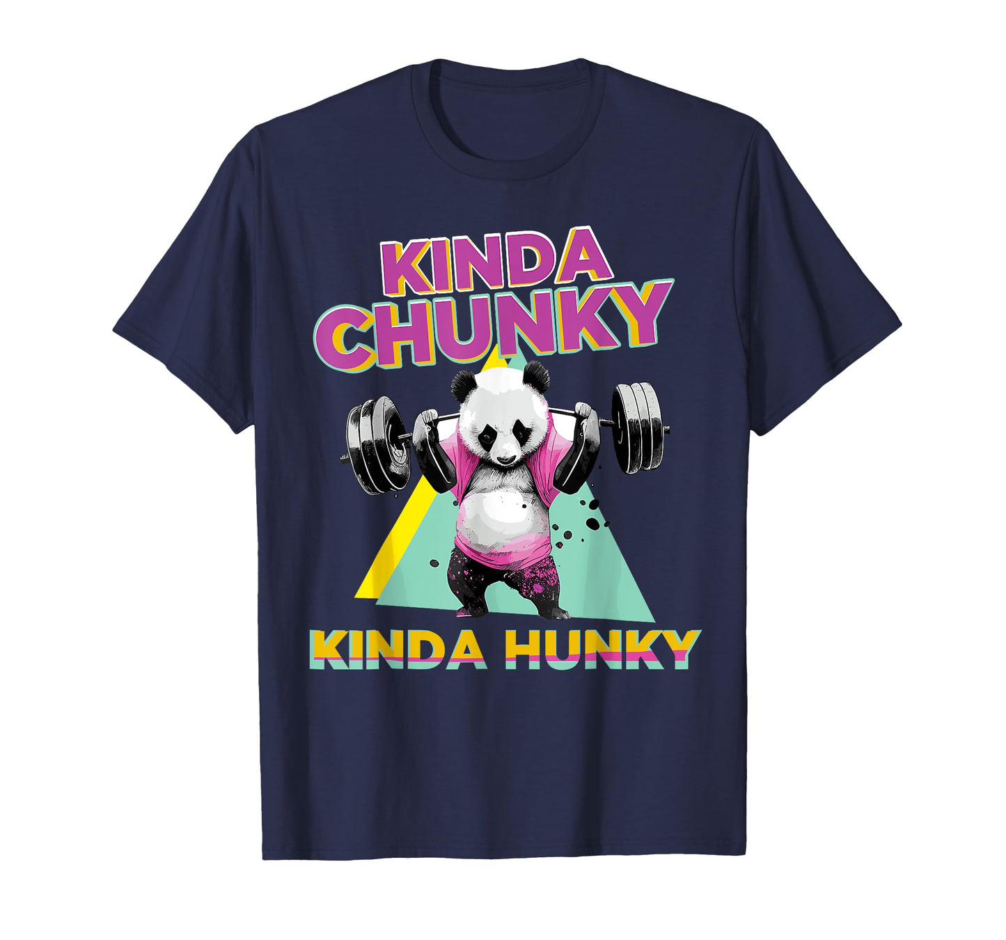 Kinda Chunky Kinda Hunky, Bodybuilding Gym T-Shirt, Small, Black