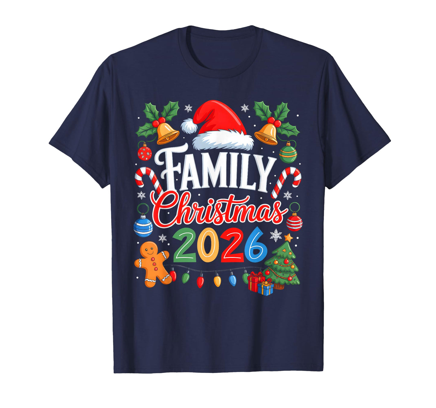 Family Christmas 2026 Matching Pajamas Xmas Family Christmas T-Shirt