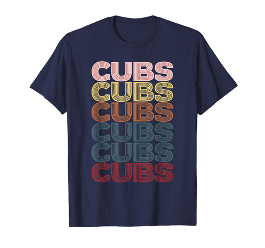 Retro Cubs Name Throwback Vintage T-Shirt