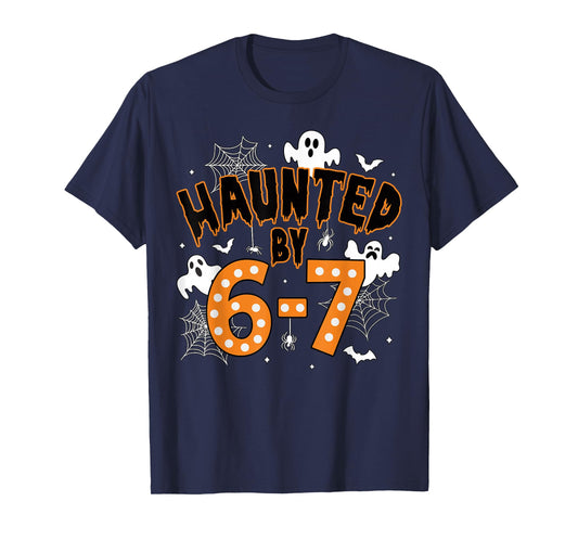 67 Meme Halloween Haunted- Funny Ghost and Pumpkin Halloween T-Shirt