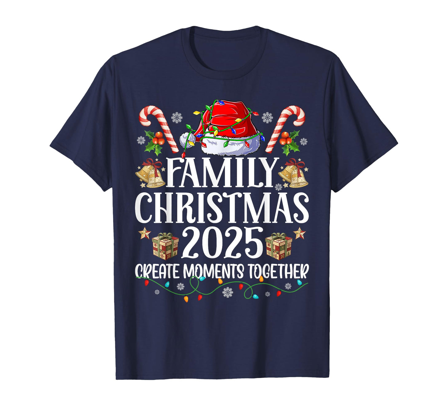 Family Christmas 2025 Group Matching Xmas Patchwork Pajamas T-Shirt