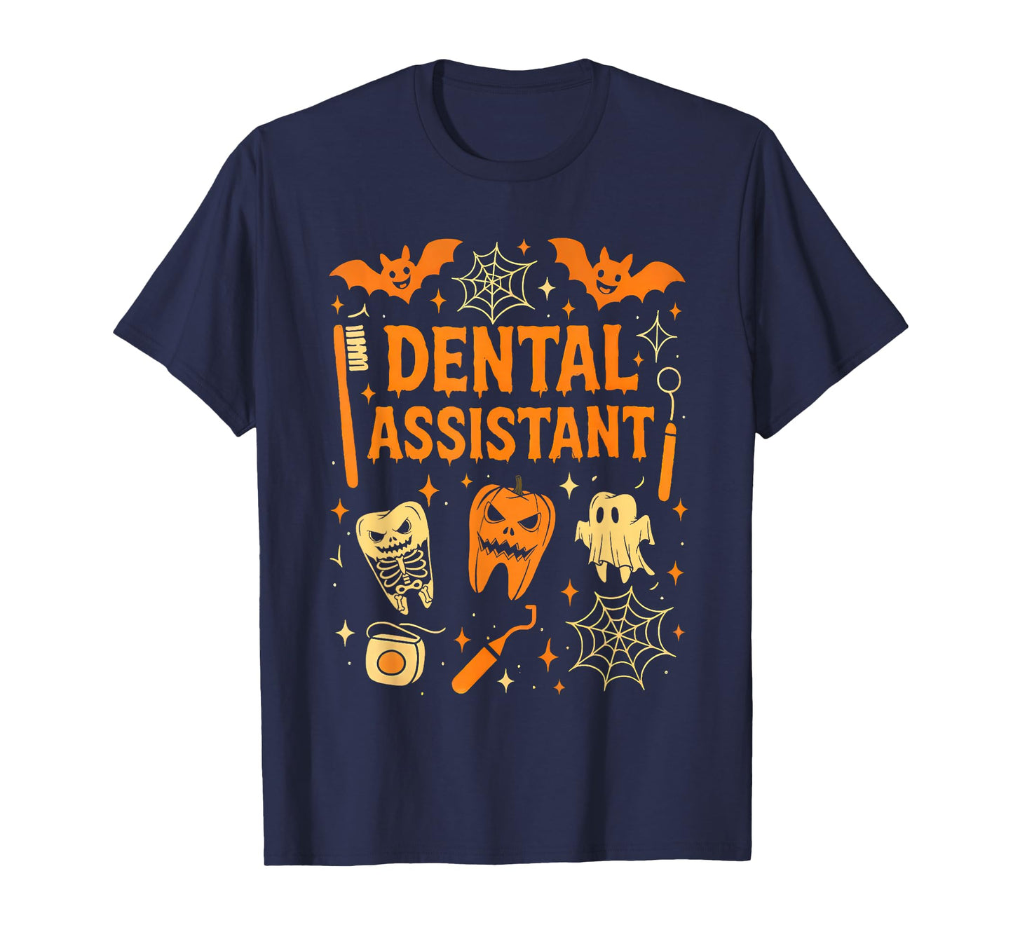 Halloween Dental Assistant Dentist Costume Teeth Women Men T-Shirt