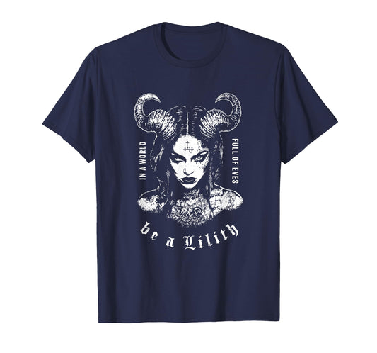 Lilith in A World of Eves Be A Lilith Gothic Celestial Snake T-Shirt