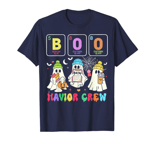 Chemistry Boo Havior Crew Behavior Analyst Halloween T-Shirt