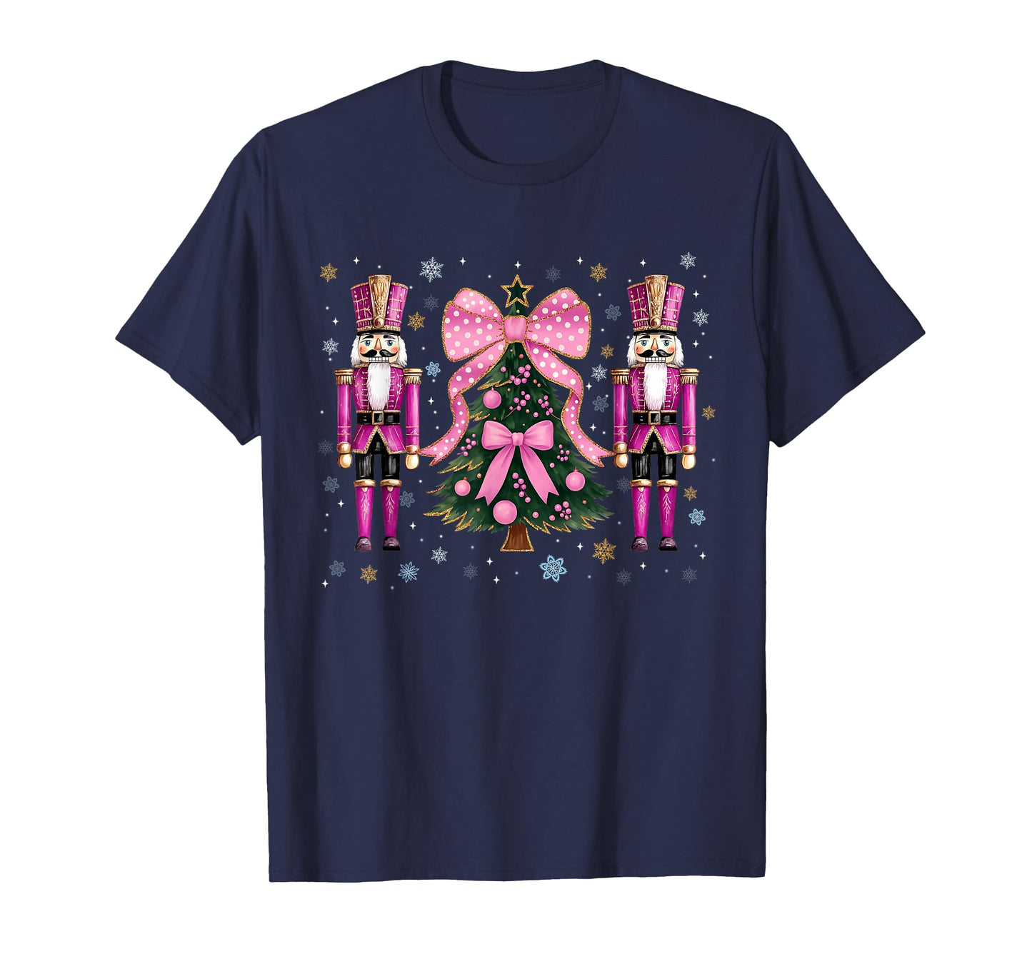 Funny Nutcracker Christmas Tree Christmas Xmas Women Girl T-Shirt