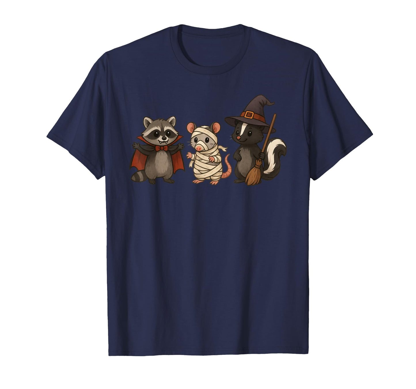 Raccoon Possum Skunk Halloween Costume T-Shirt