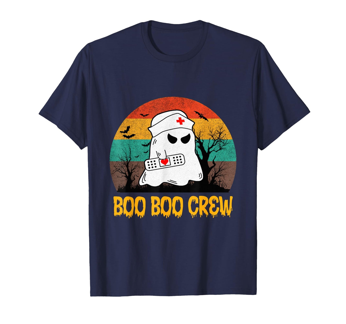 Boo Boo Crew Nurse Funny Halloween Nurse Shirts for Women T-Shirt