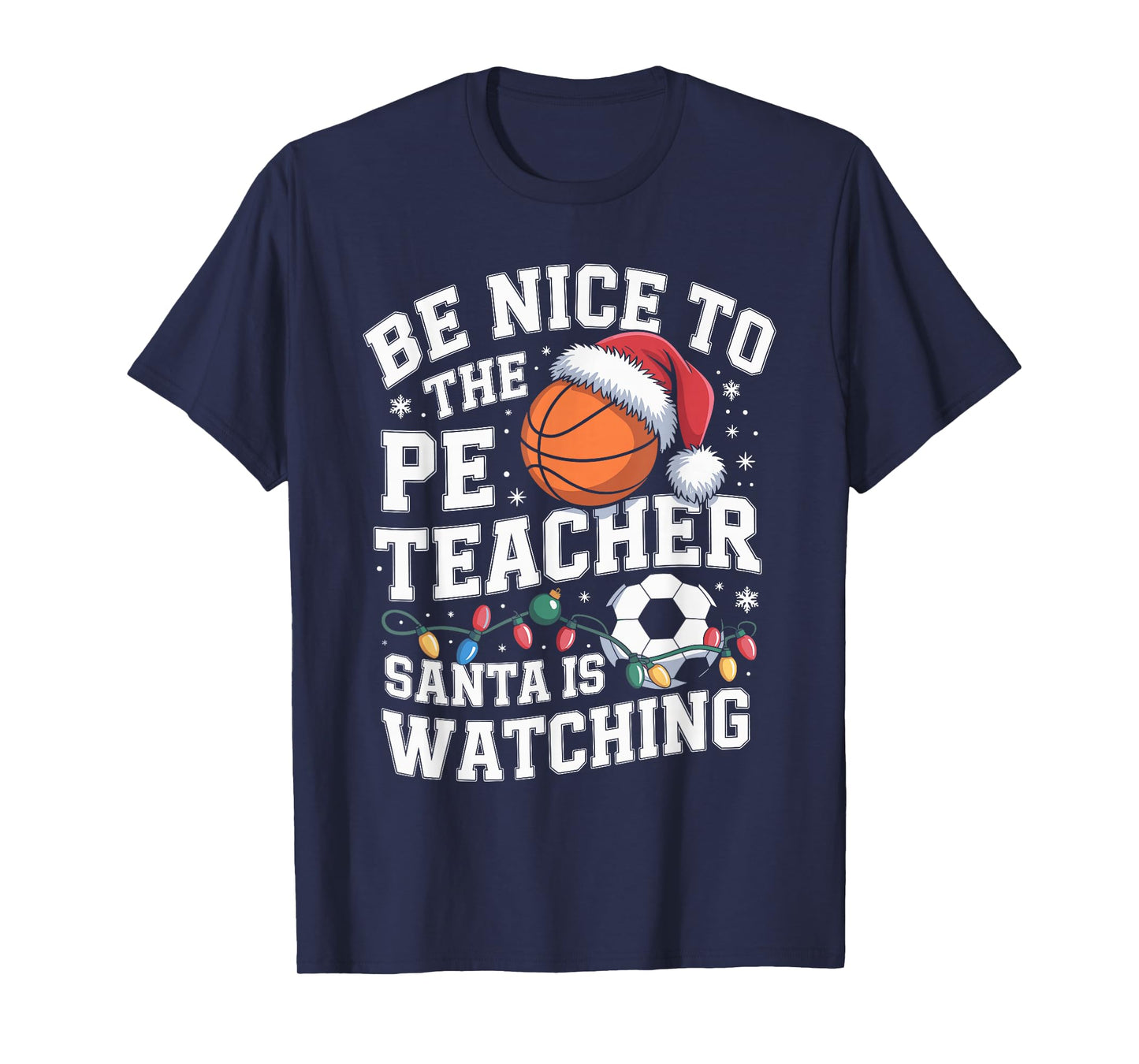 PE Teacher Christmas Physical Education Xmas T-Shirt