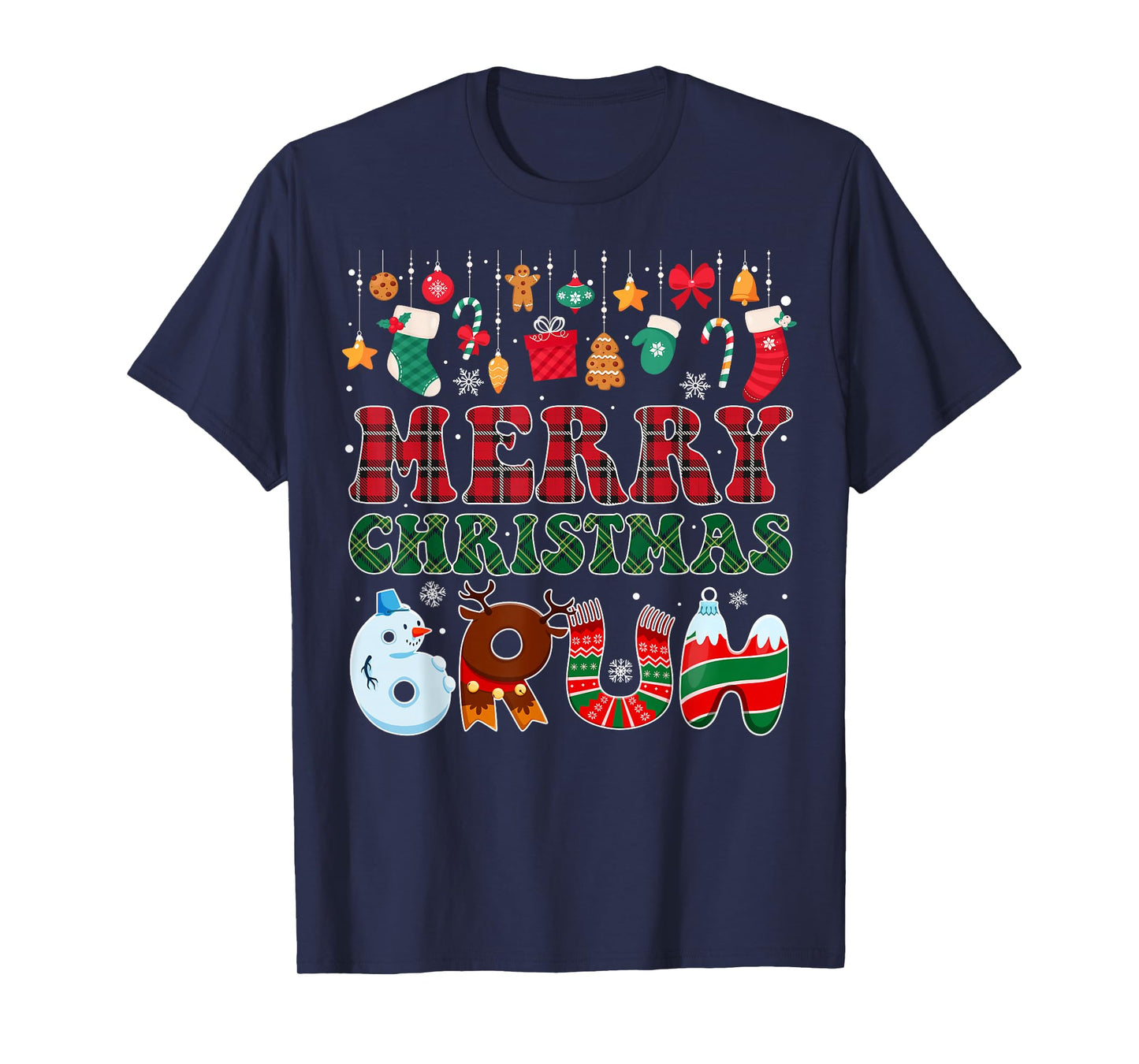 Bruh Christmas Red Plaid Xmas Men Teen Boys Funny Christmas T-Shirt
