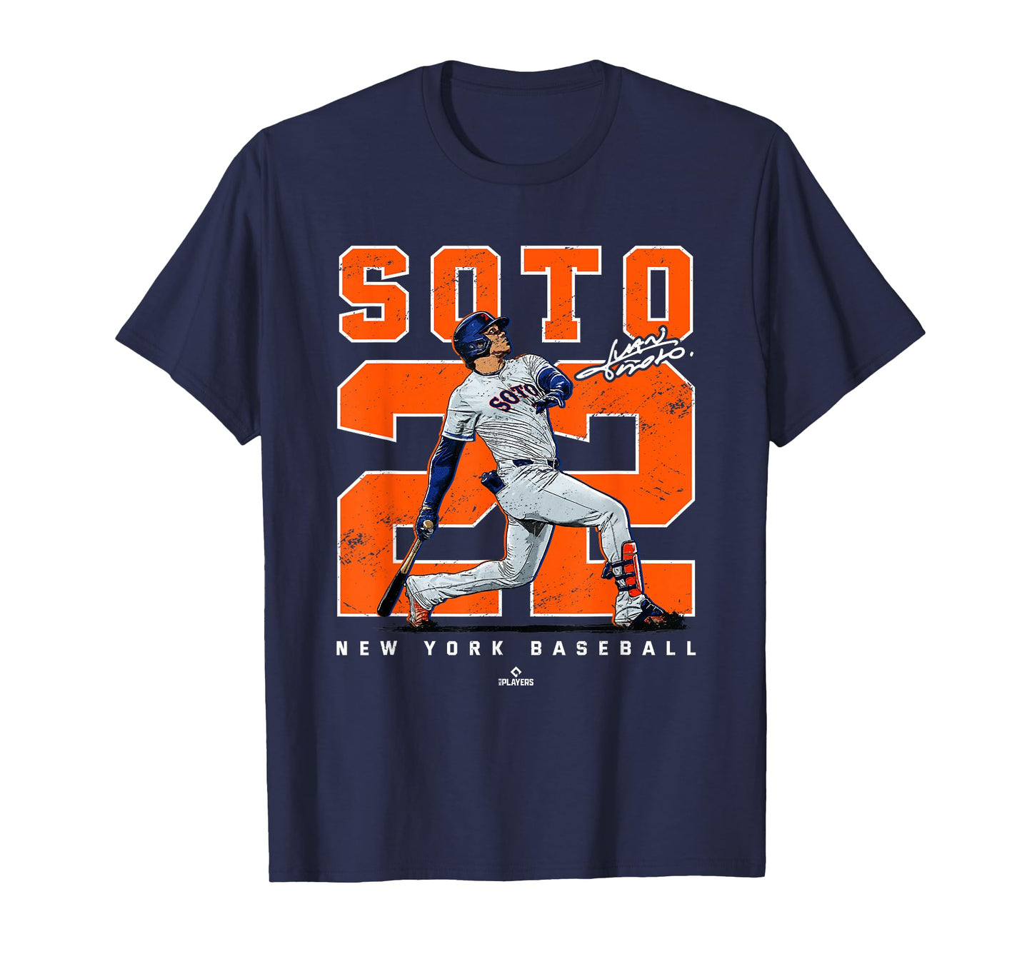 Number & Portrait Juan Soto New York Baseball MLBPA T-Shirt