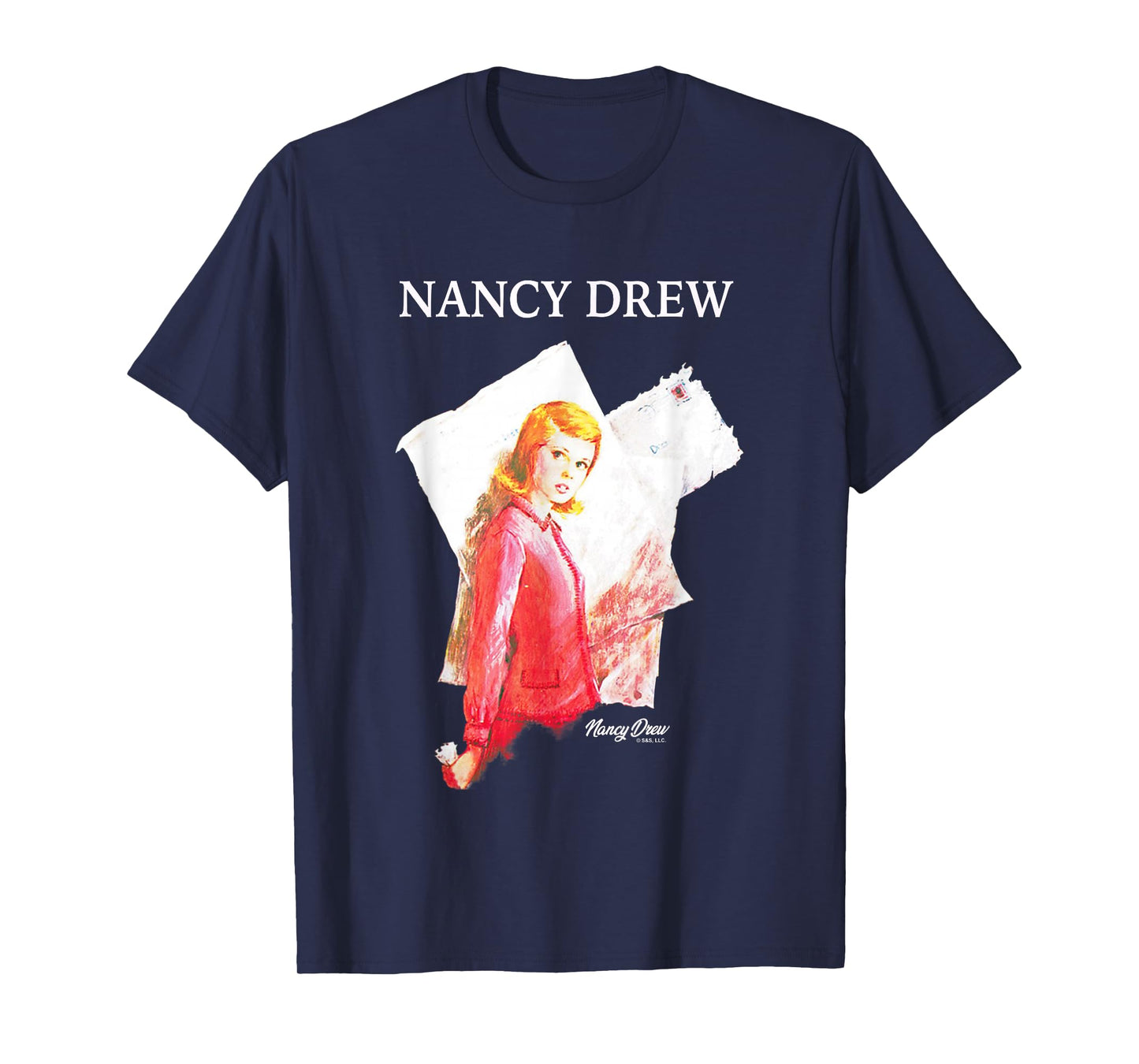 Nancy Drew Nancy's Mysterious Letter Vintage Chest Poster T-Shirt