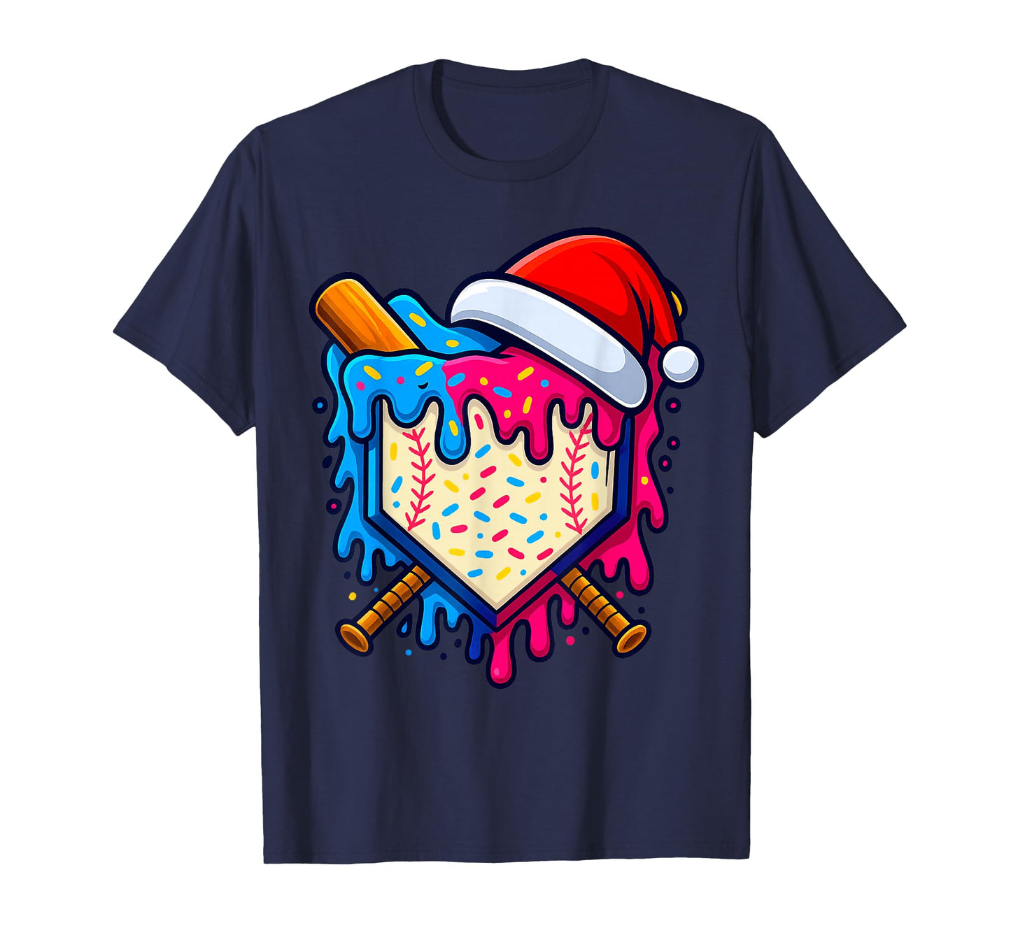 Sports Design for Men Christmas Tee Baseball Player Boys T-Shirt