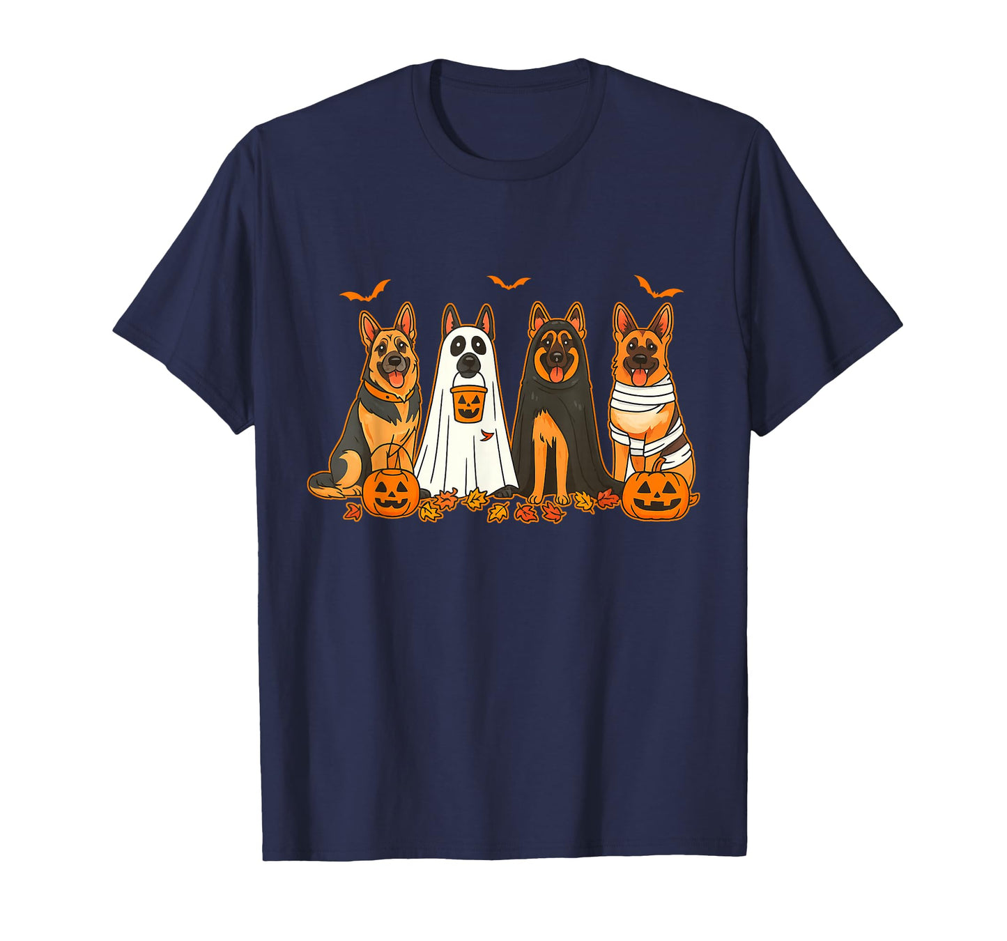 Retro Black Cat Witch Scary Halloween Pumpkin Women Men Kids T-Shirt
