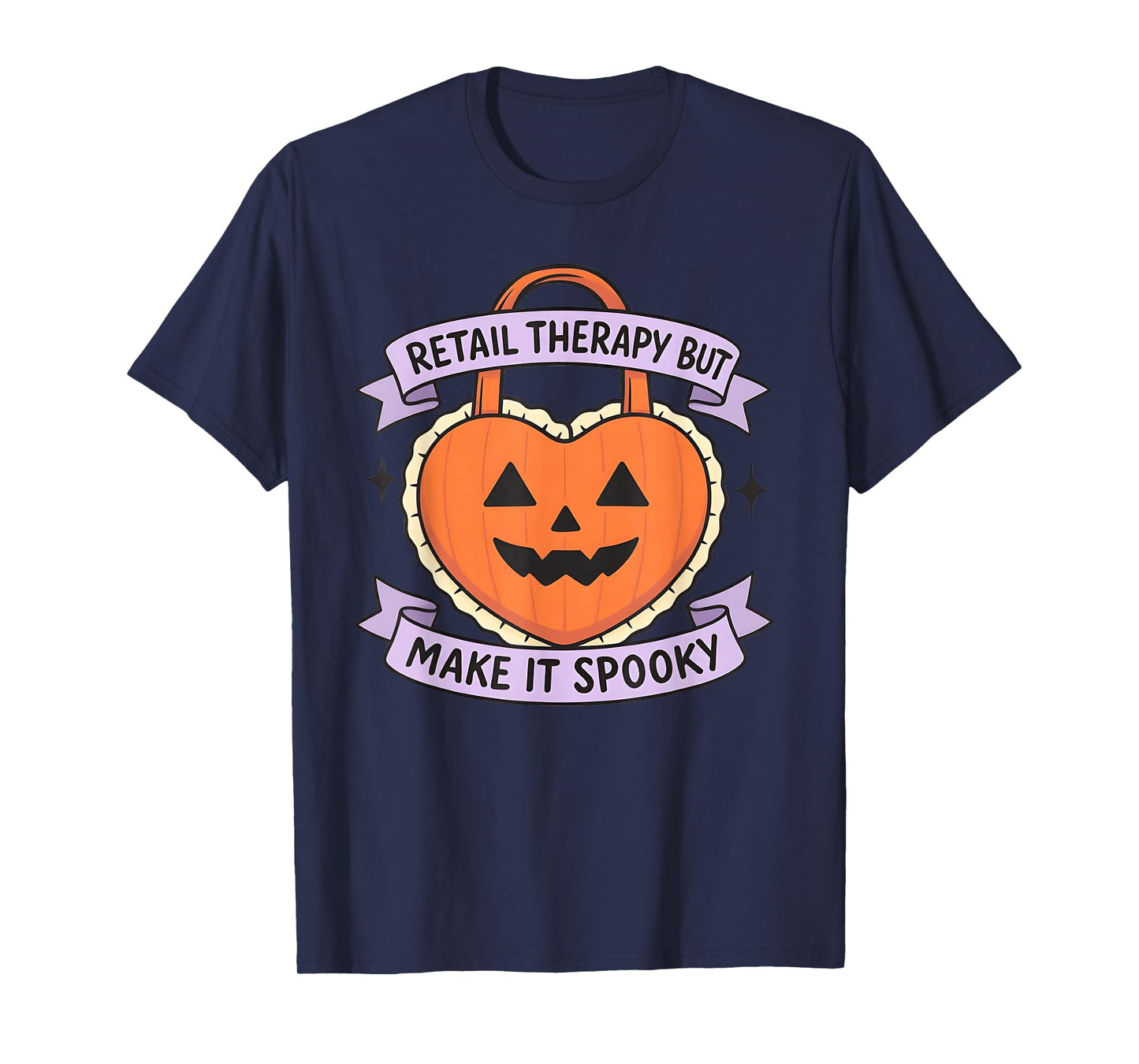 Retail Therapy, Spooky, Pumpkin, Halloween Plans T-Shirt
