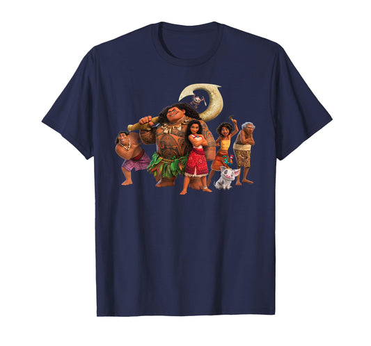 Disney Moana 2 Moana’s Ocean Adventure Crew Group Together T-Shirt