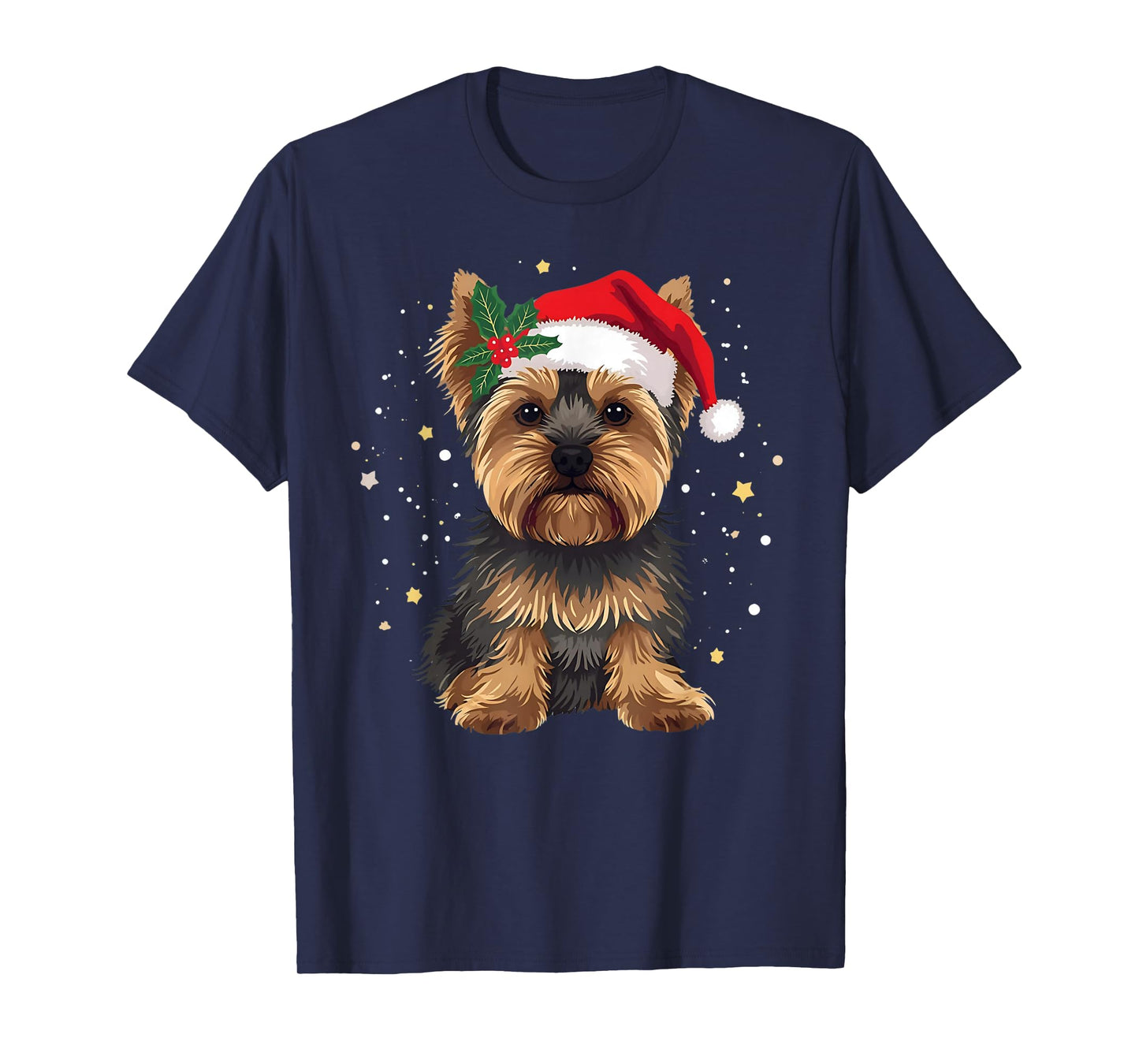 Yorkshire Terrier Christmas Yorkie Dog Lover Men Women Kids T-Shirt