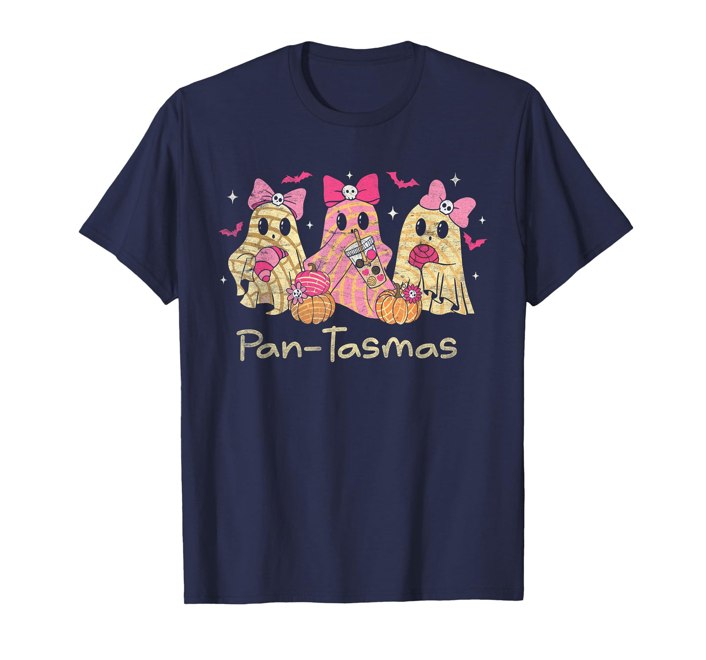Pantasmas Ghost Funny Spooky Conchas Mexican Ghost Coquette T-Shirt