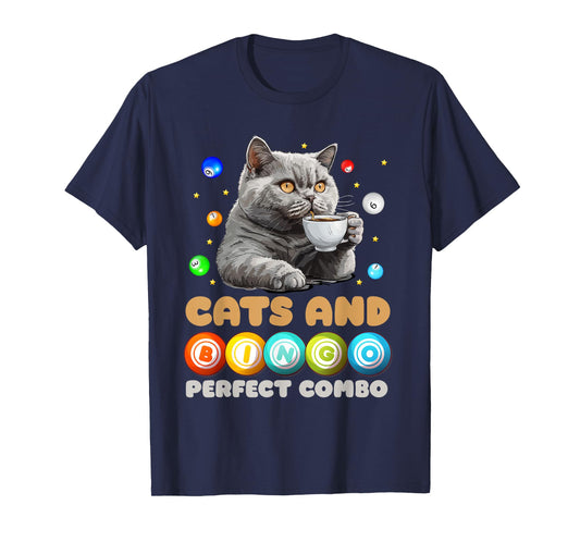 Bingo Player CATS AND BINGO PERFECT COMBO Funny T-Shirt
