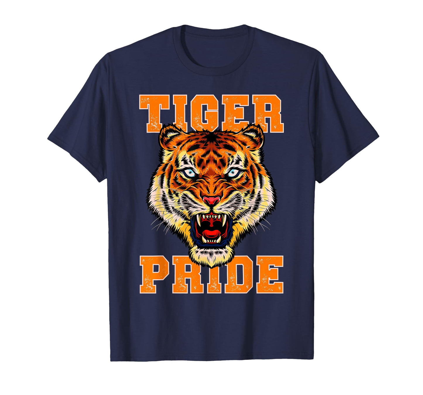 Tiger Pride Tiger Mascot School Sports Team Retro Vintage T-Shirt