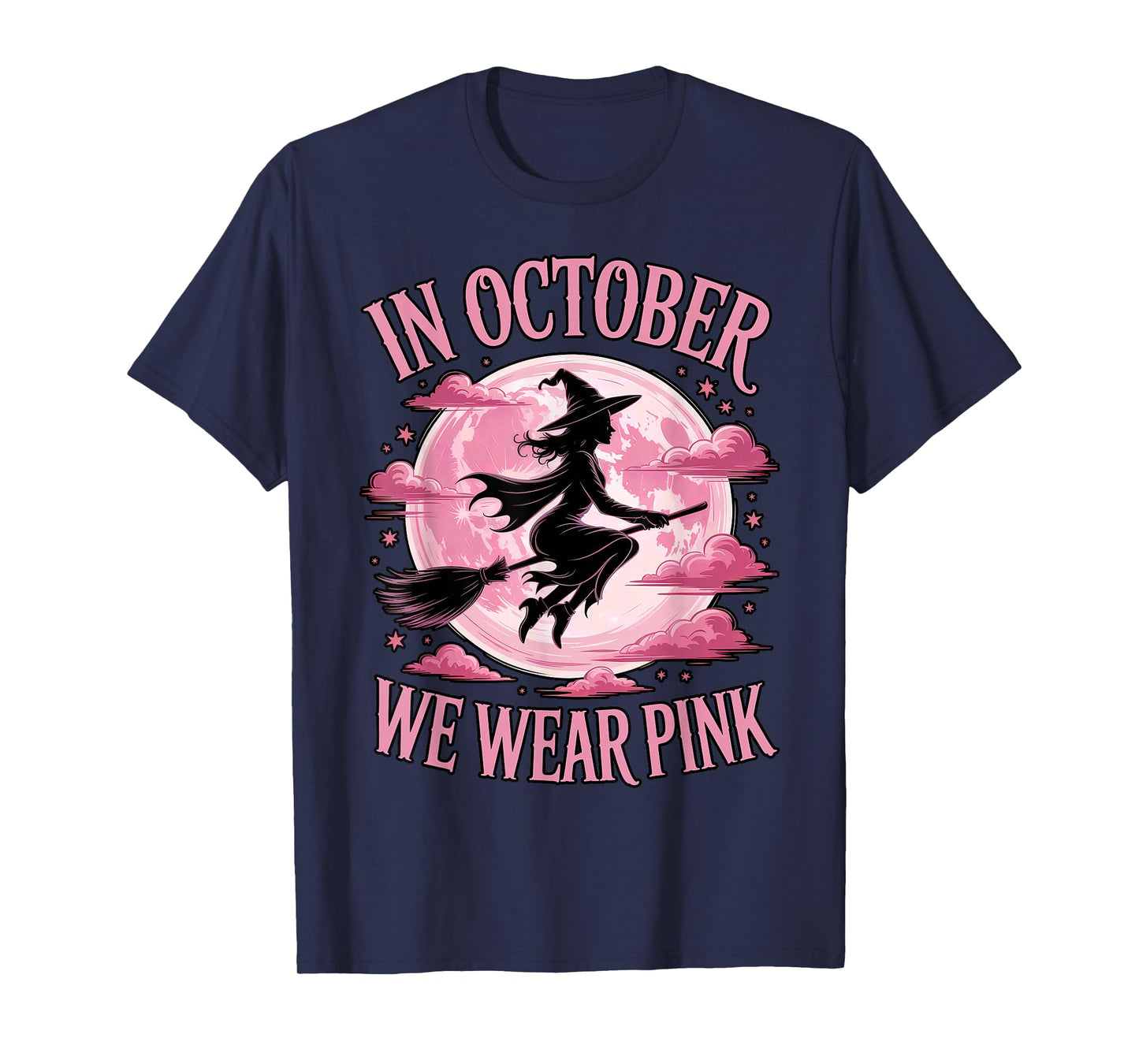 October Witch Pink Moon Breast Cancer Awareness T-Shirt