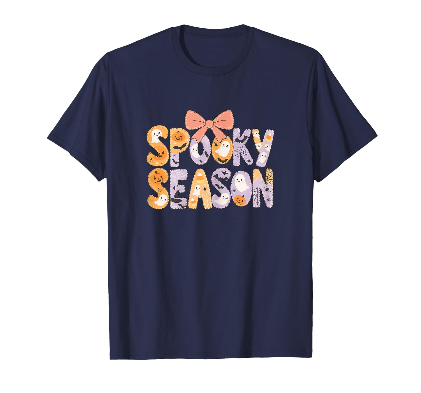 Spooky Season Retro Halloween Ghost Women Toddler Girl T-Shirt