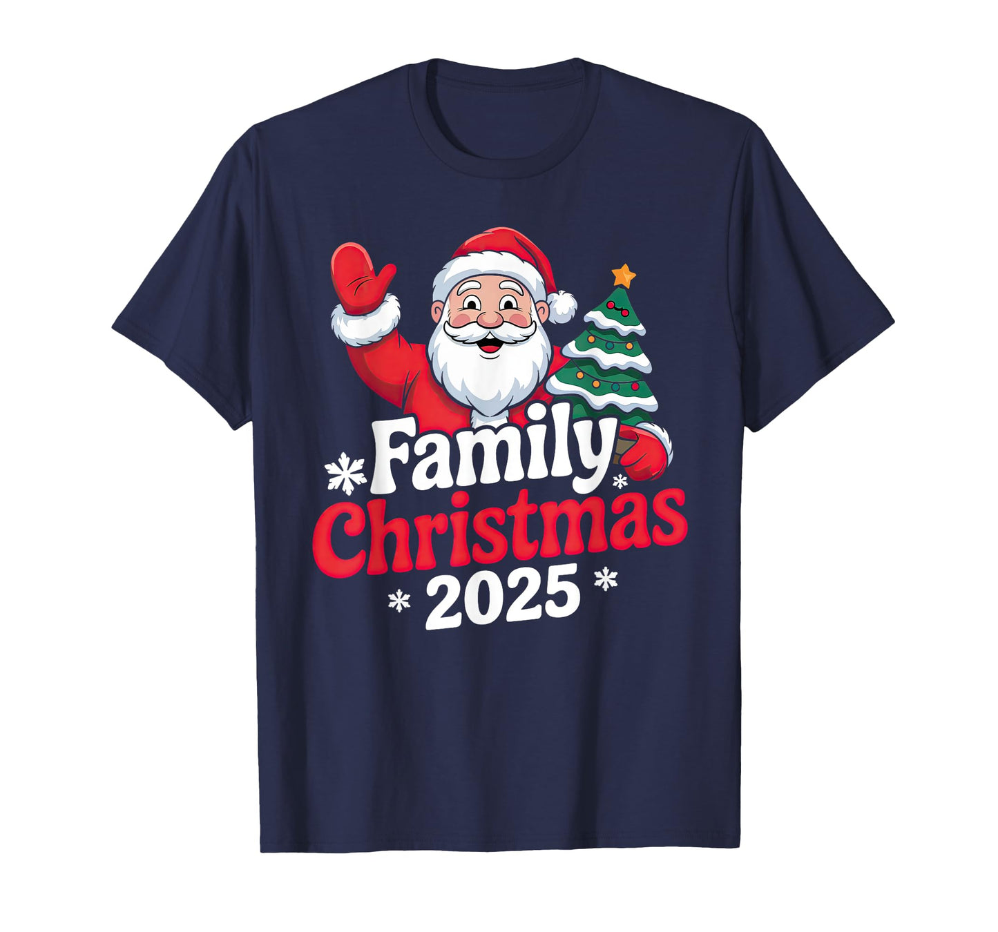 Family Christmas 2025 Matching Holiday Outfit Squad T-Shirt