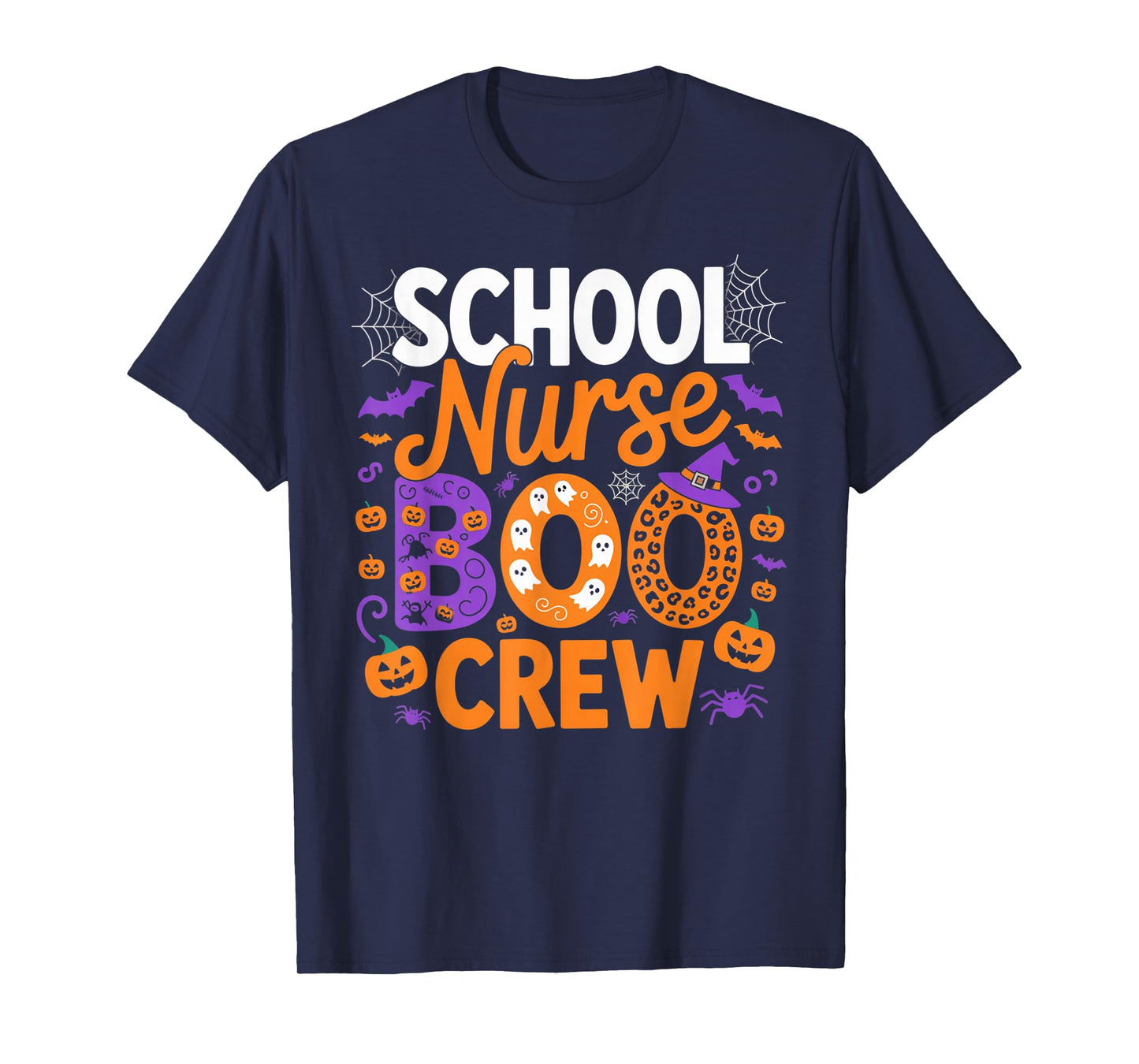 School Nurse Boo Crew Halloween Spooky Outfit for Educators T-Shirt