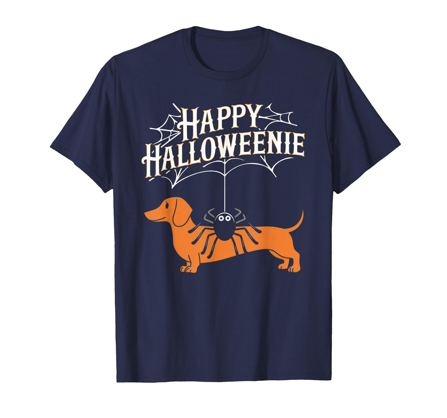 Happy Halloweenie Tshirt Women Men Wiener Monster Party T-Shirt