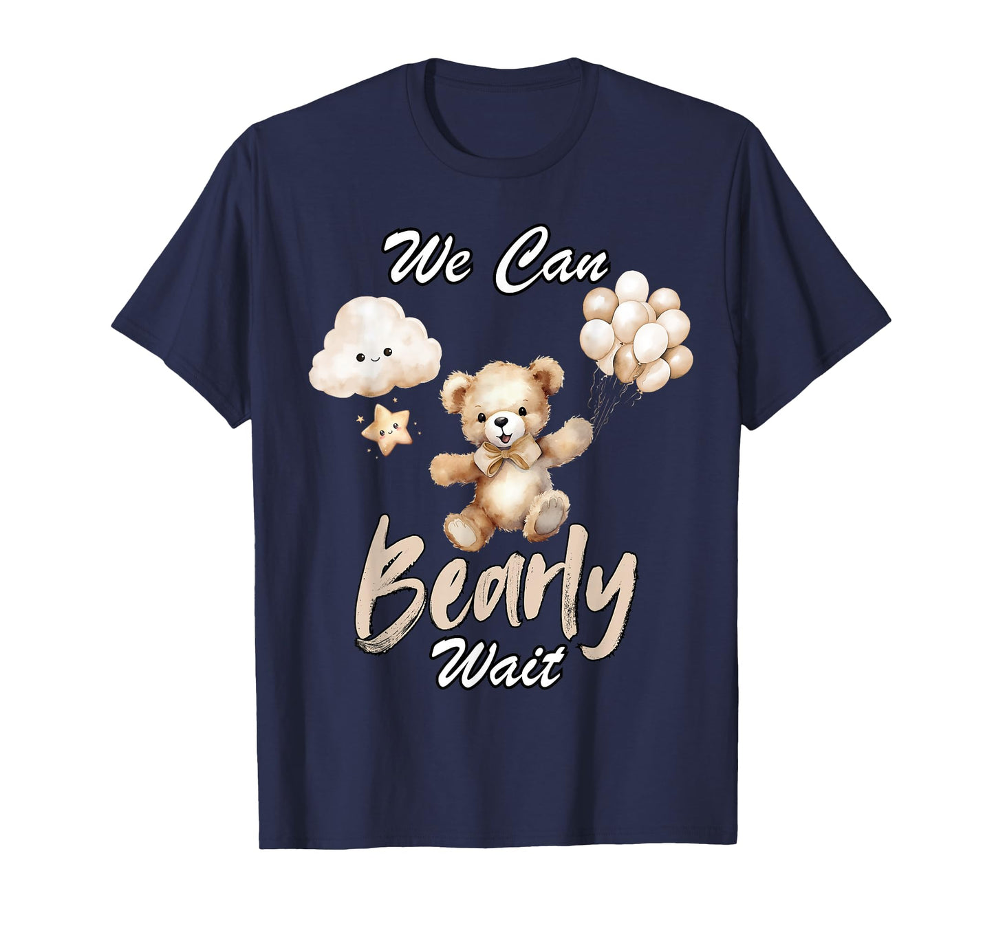 We Can Bearly Wait Gender Neutral Baby Shower Party T-Shirt