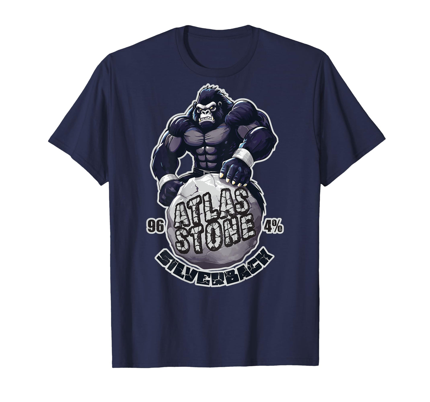 96.4% Silverback Gym, body building, Strongman, Atlas stone T-Shirt