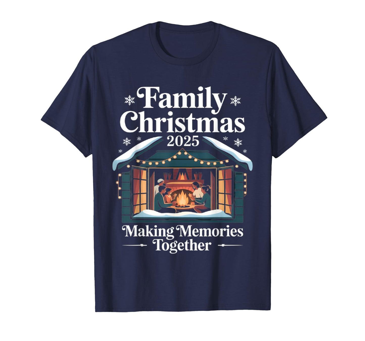 Family Christmas 2025 Matching Squad Santa Elf Funny Xmas T-Shirt
