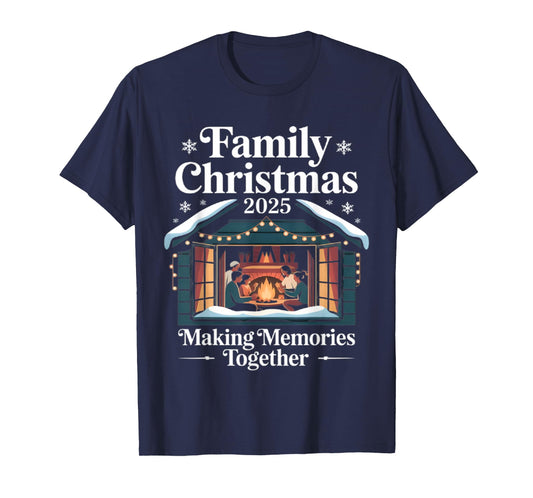 Family Christmas 2025 Matching Squad Santa Elf Funny Xmas T-Shirt