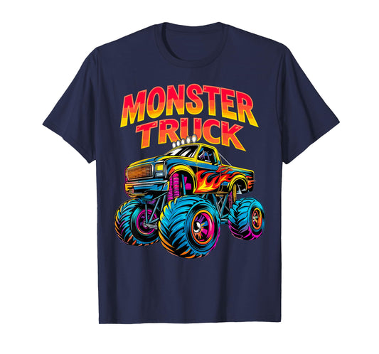 Monster Truck Retro Colorful T-Shirt