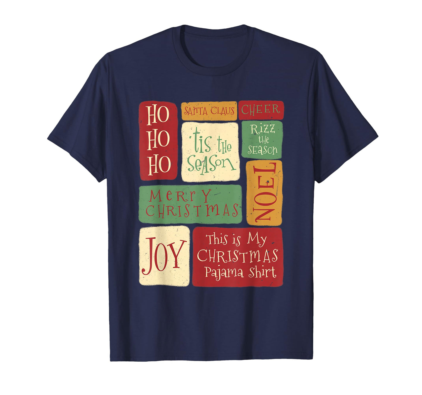 Vintage Xmas Stamps Retro Santa Christmas Holiday T-Shirt
