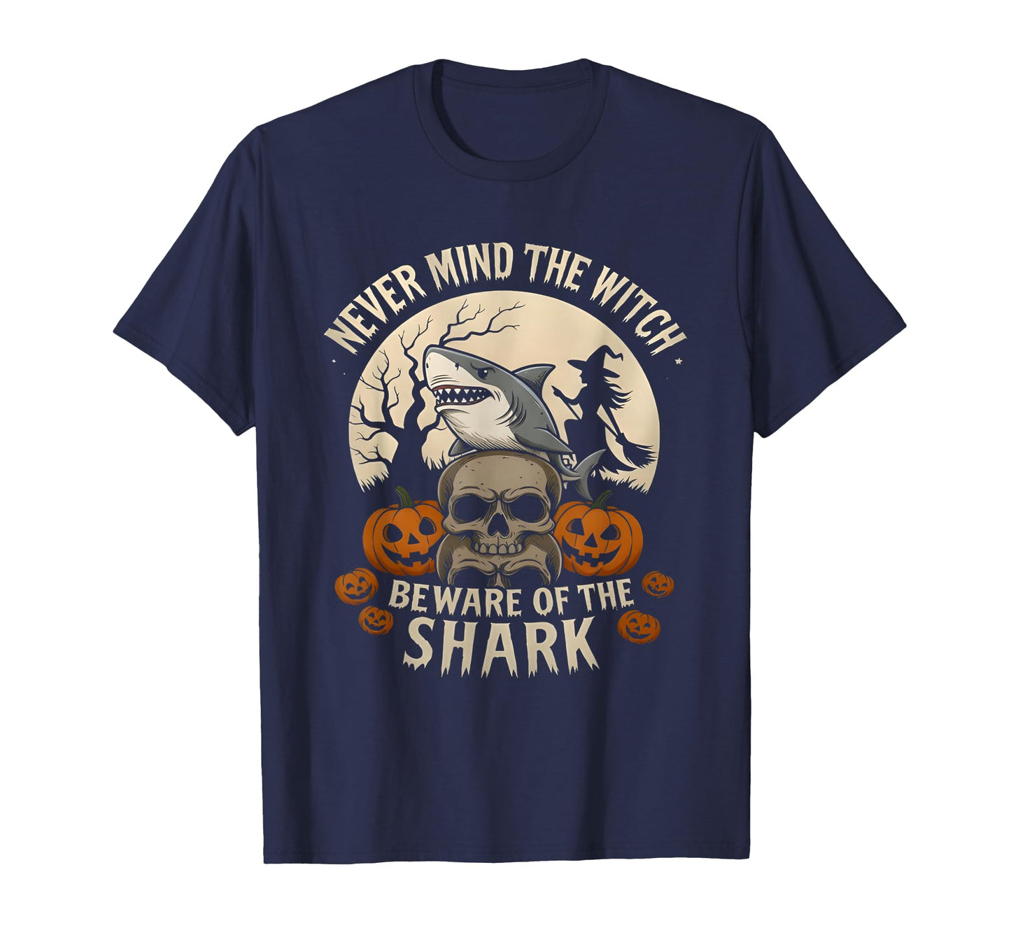 Types of Stimming Never Mind The Witch Beware of The Shark T-Shirt