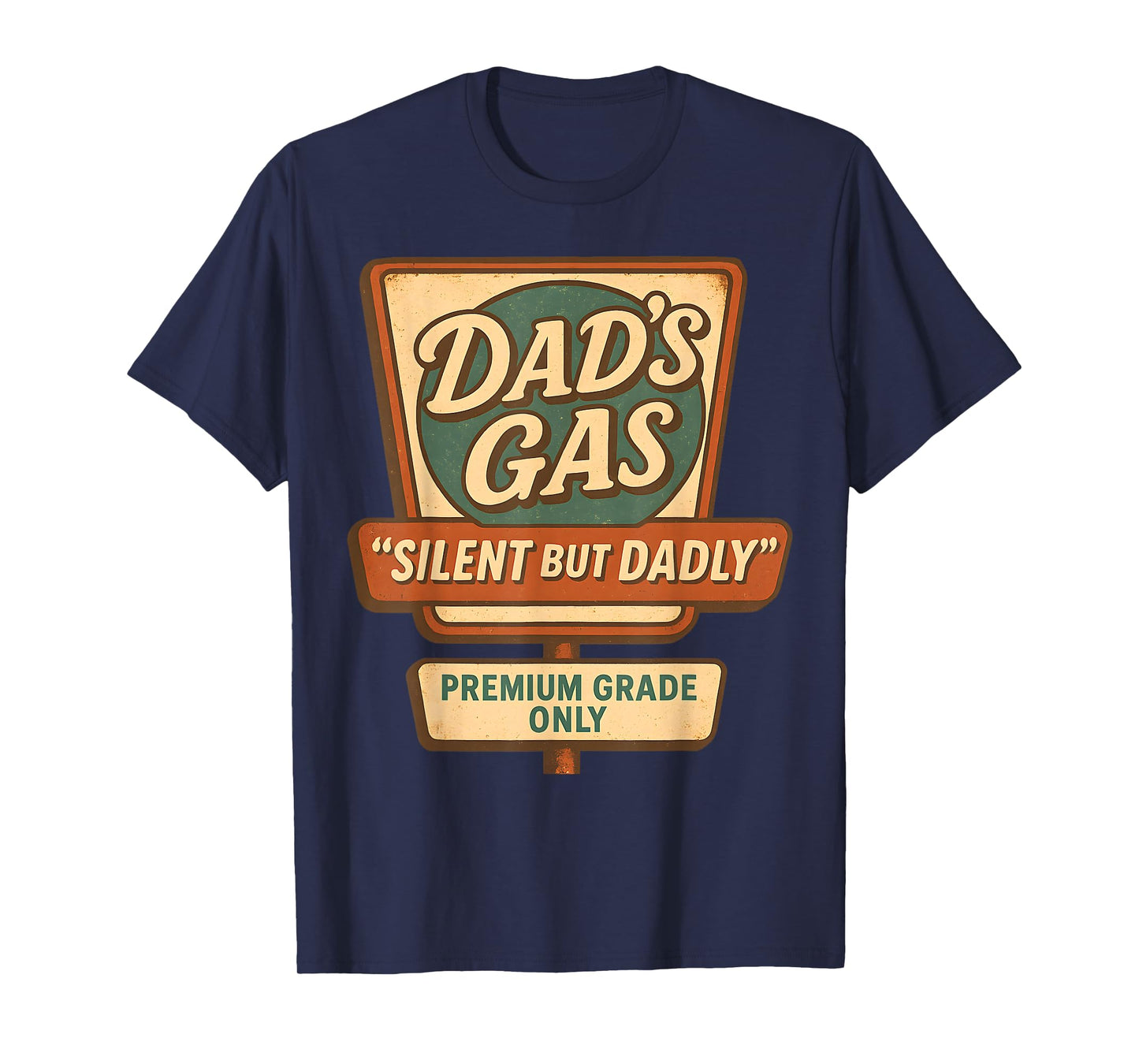 Silent But Dadly Funny Father's Day Fart Dad Farting Vintage T-Shirt