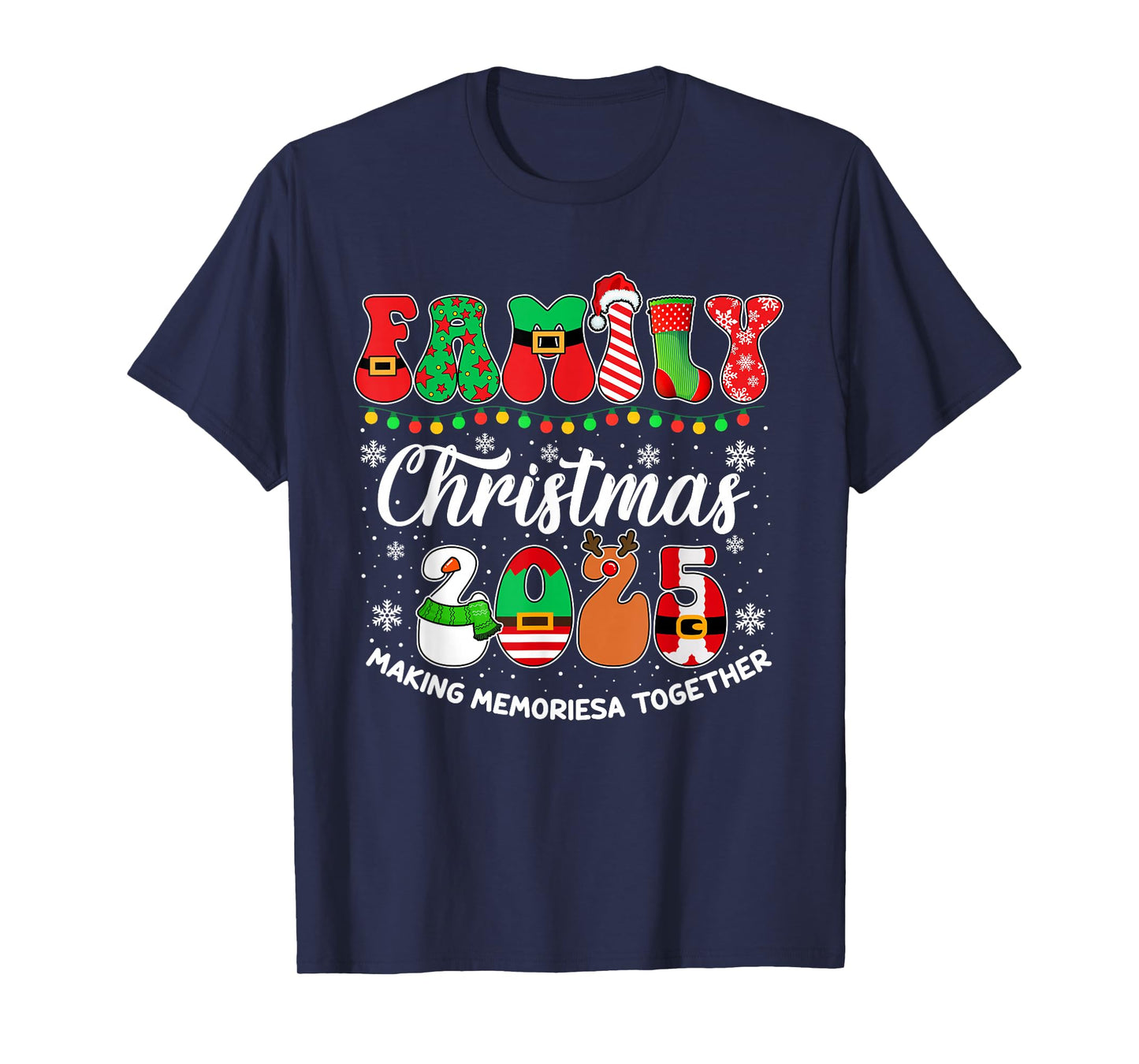Family Christmas 2025 Matching Outfit Xmas Men Women Kids T-Shirt