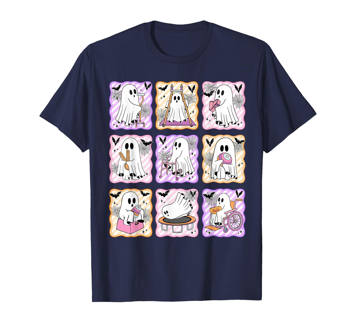 Occupational Therapy Halloween OT Retro Ghost Women Men Kids T-Shirt