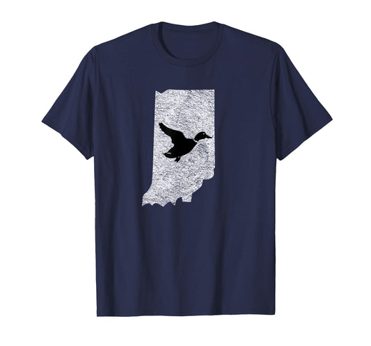 Indiana Duck Hunting Waterfowl Design T-Shirt