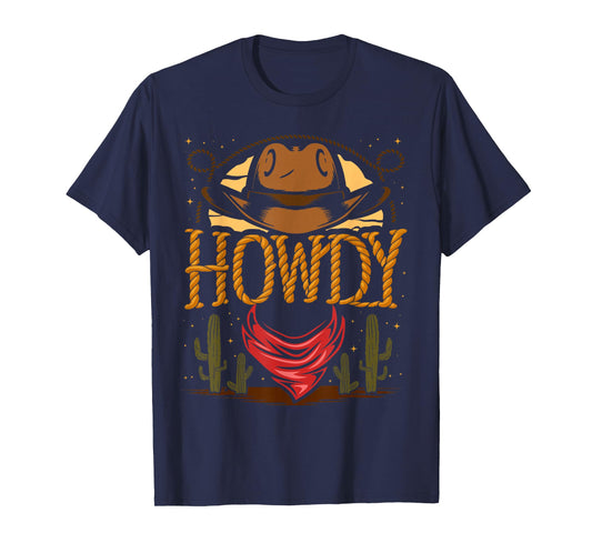 Howdy Cowboy Vintage Graphic Cactus Western Country Rodeo T-Shirt