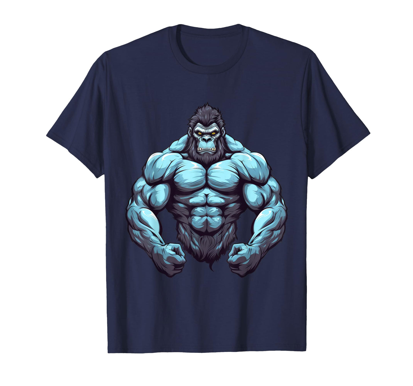 Gorilla Bodybuilder Muscular Body Gym Fitness Weightlifting T-Shirt