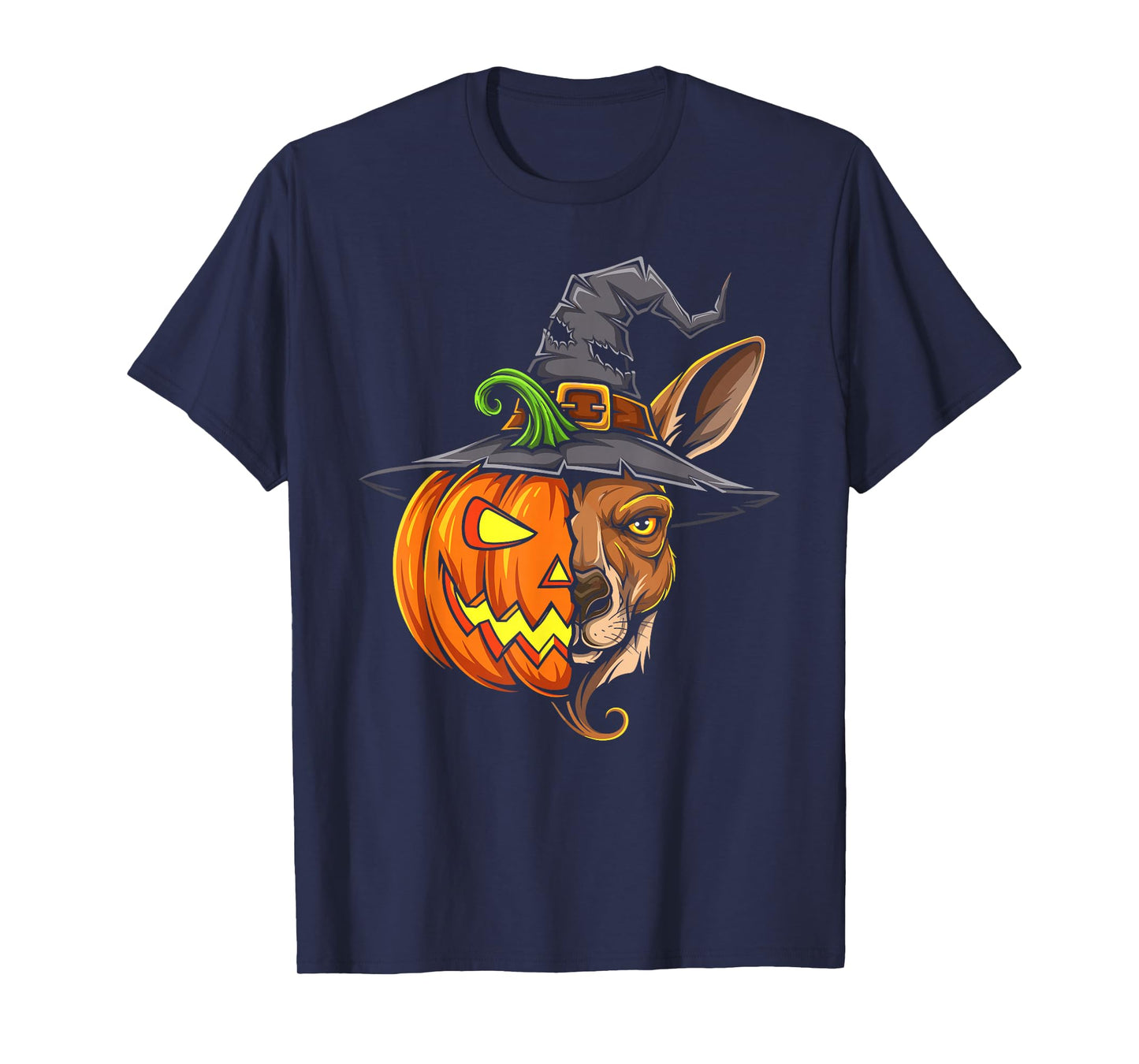 Kangaroo Pumpkin Jack O Lantern Halloween Kids Mens Womens T-Shirt