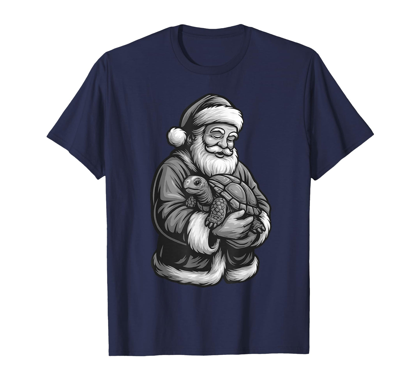 Tortoise Santa Claus Christmas Reptile Lover T-Shirt