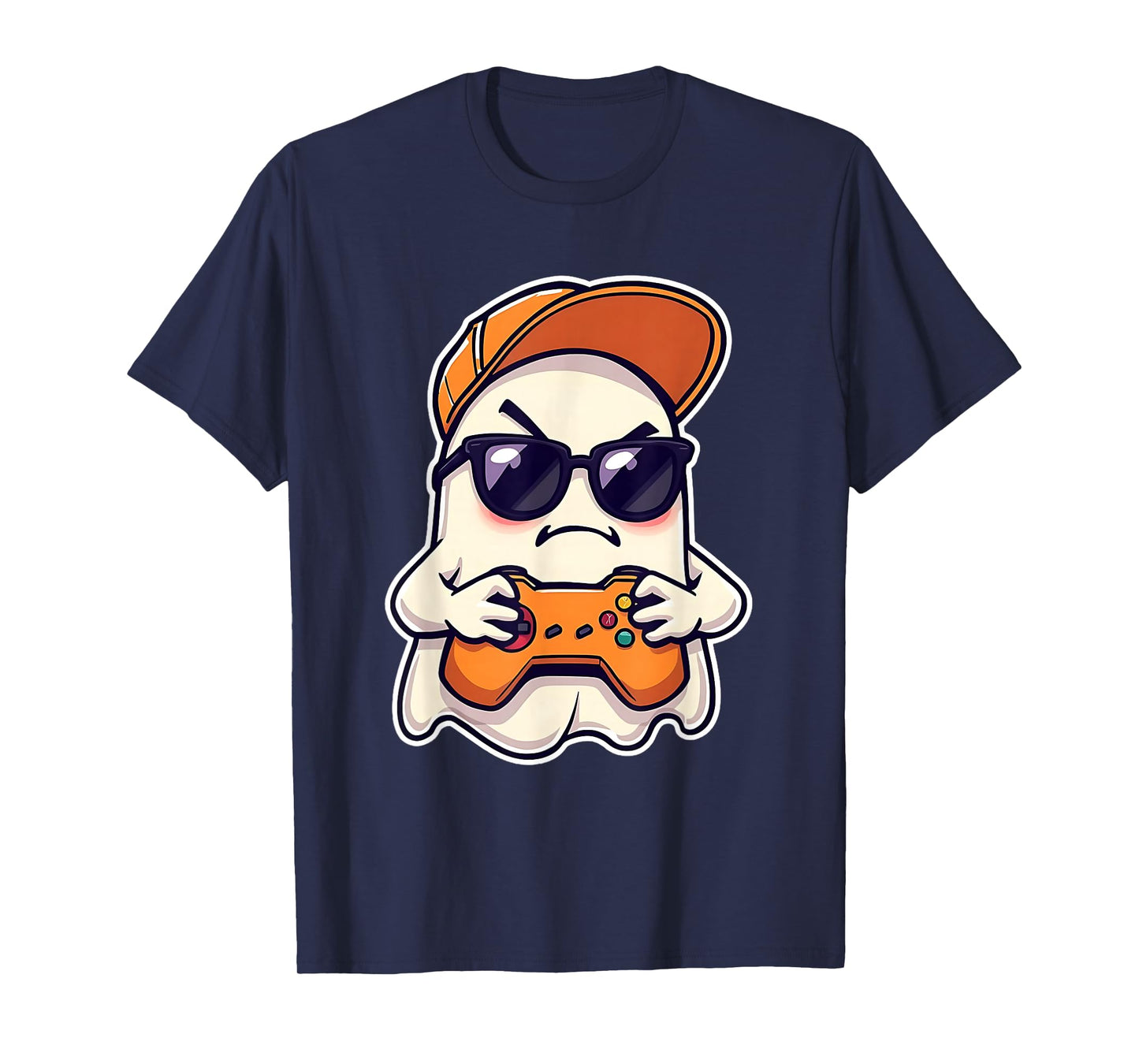 Spooky Season Halloween Costume Gaming Cute Funny Ghost T-Shirt
