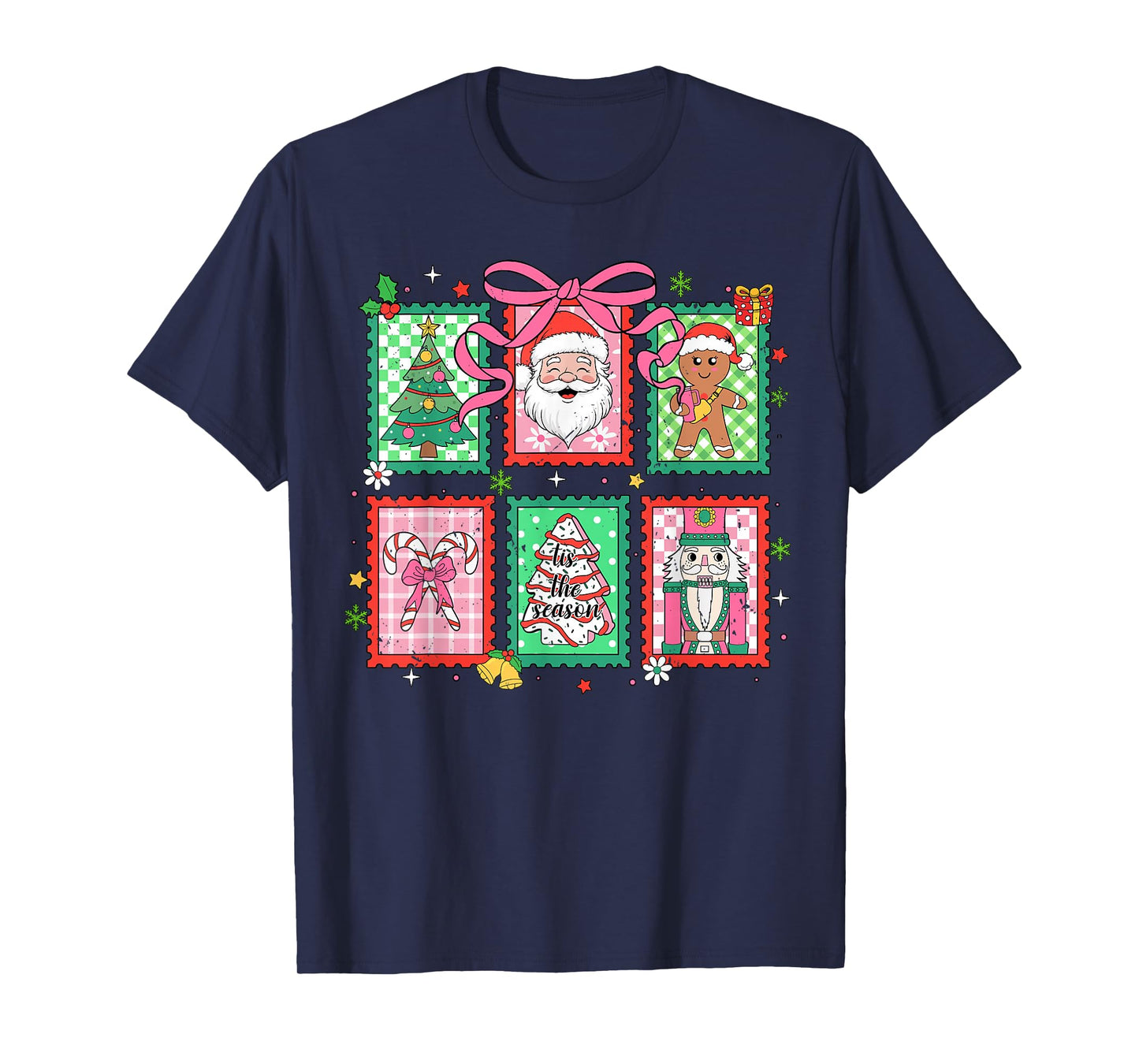 Merry Christmas Santa Christmas Tree Xmas Matching Family T-Shirt